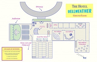 Map of the Bellweather Hotel